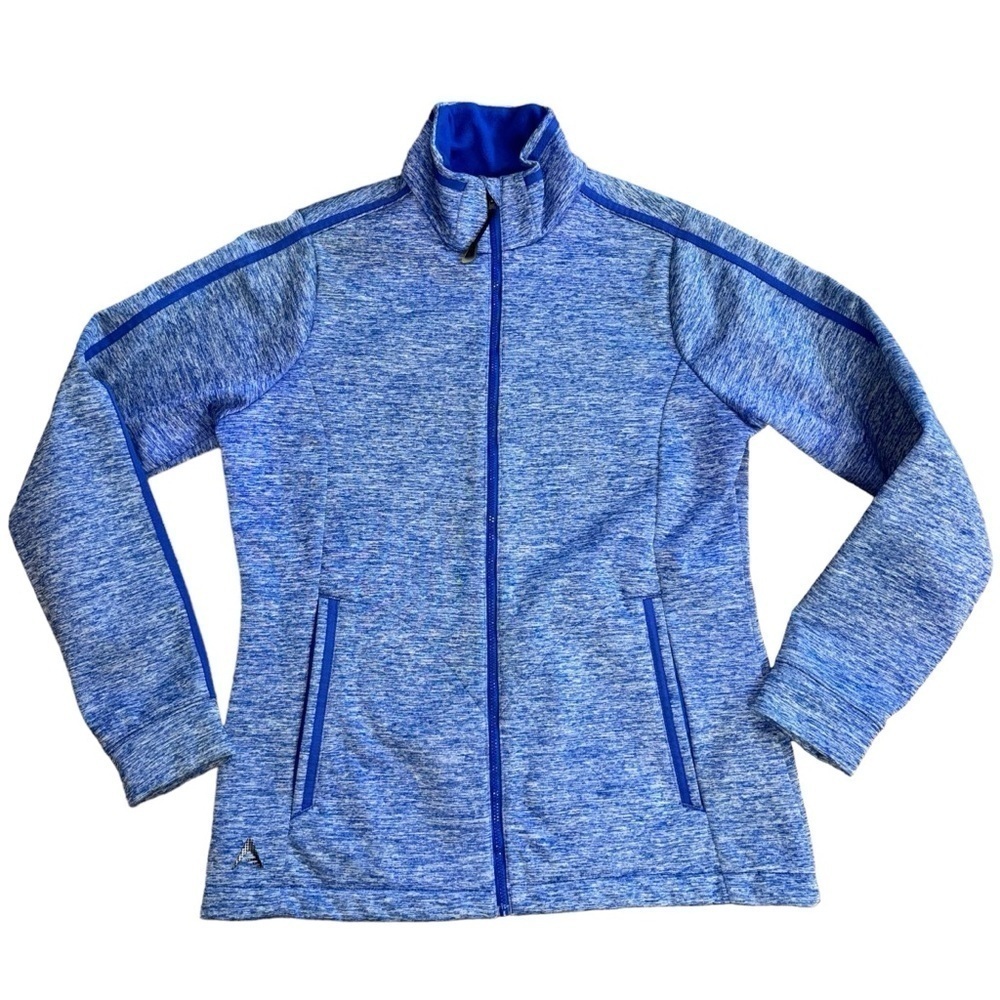 Antigua Blue Zip Golf Jacket Women’s S Outdoorsy Casual Sporty Athletic Workout